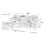 Canapé-lit modulaire rembourré Corduroy-106911623