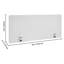 Desk Divider Privacy Panel, 1524 x 610 mm Clamp-on Office Desk Partition, PET Cubicle Partition Panel, Workstation Privacy Divider with 2 C-Type Clamps for Office, Sturdy Room, Library