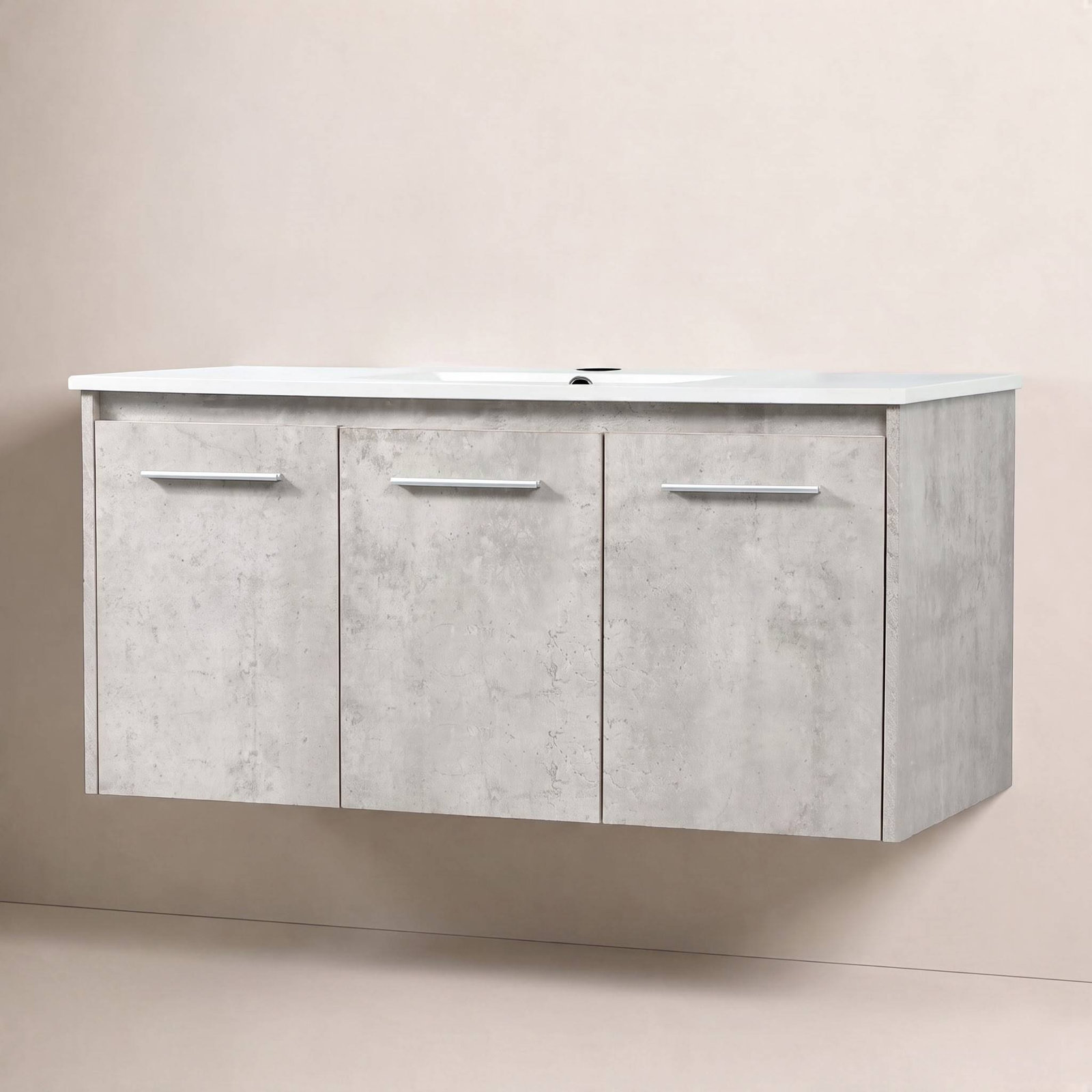Goodfellow 39.76 " Single Bathroom Vanity, Concrete Gray