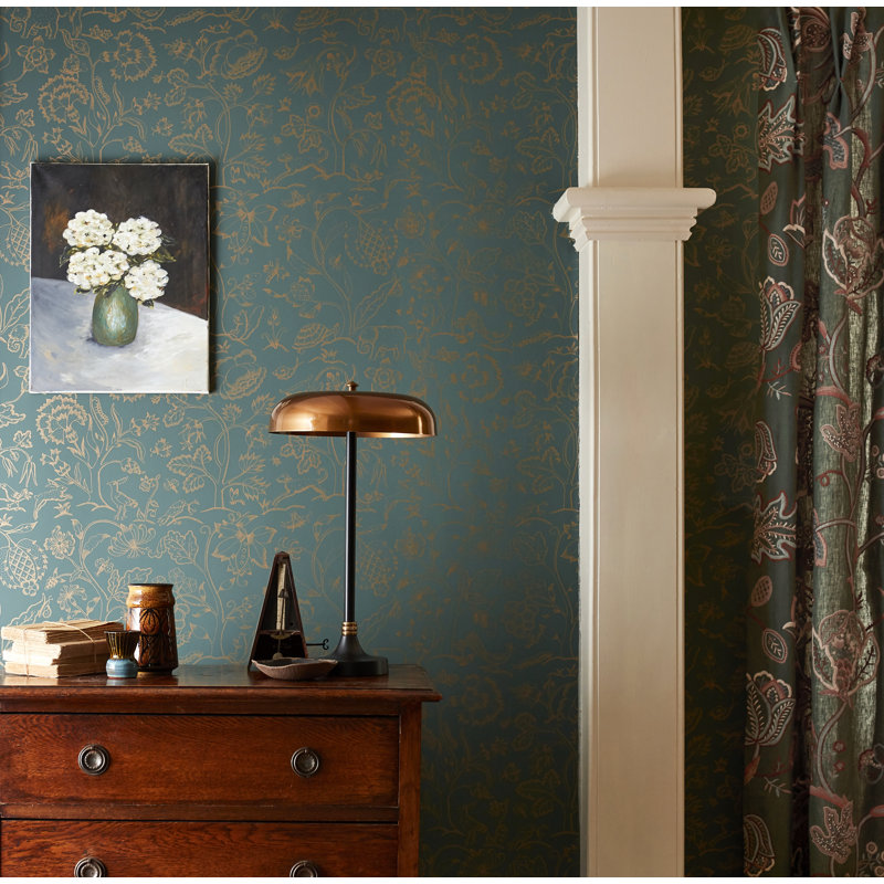 Middlemore Wallpaper, Moss Gold