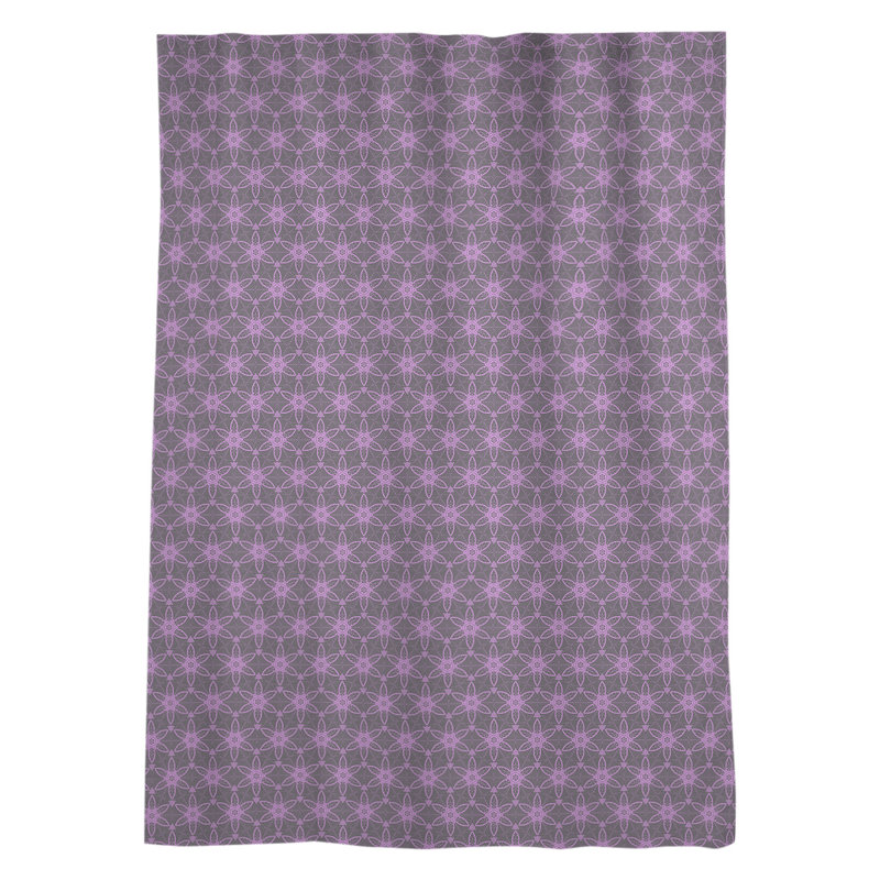 Avicia Sateen Sheer Curtain Single Panel, Black/Violet