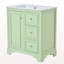 Armoire de meuble-lavabo 30 po avec lavabo en céramique, 3 tiroirs et tablettes réglables