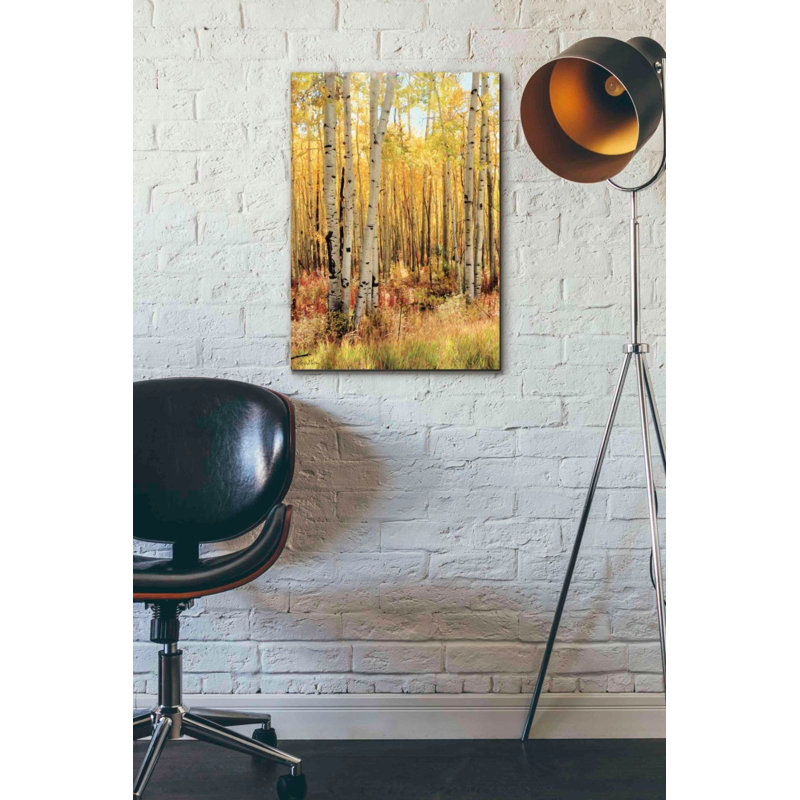 «Solid Gold II» par Lori Deiter, art mural sur toile, H 26 po x l 18 po x P 0,75 po