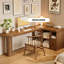 Bureau en L en bois massif-481808024