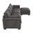130" Modular Sectional Sofa, L-Shape with Folding Table and Dual-Port Charging, Side Storage Pockets, 2 Armrest Pillows, Free Movement Ottoman, High Density Foam, Chenille, 5 Seat-812130374