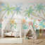 Papier peint blanc avec décoration murale minimaliste amovible-951646550-951646544