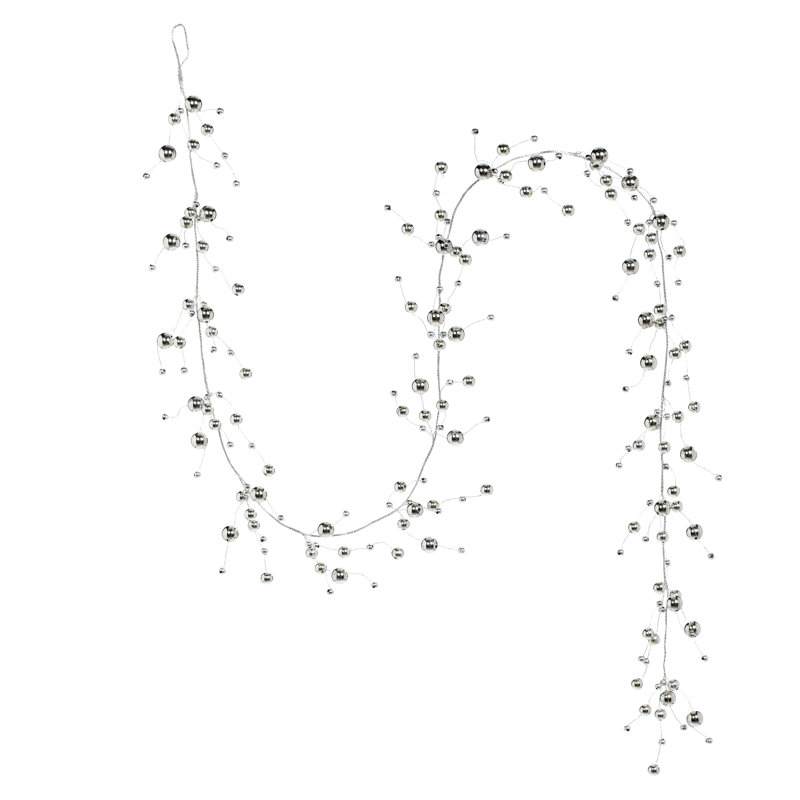 Ensemble de 2 guirlandes de perles brillantes 6 pi
