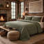 Cotton Canvas Coverlet Set -1259799651-1259799652