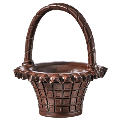 Panier de Pâques en résine 10 "chocolat