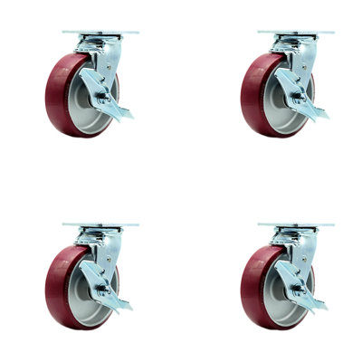 Poly on Aluminum Caster