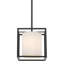 Luminaire suspendu carré à 1 lumière Hodder