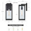 Black 16.5" H Dusk to Dawn Outdoor Wall Lantern Sconce
