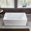 67" x 32" Freestanding Soaking Acrylic Rectangular Bathtub with Reversible Drain-58955094
