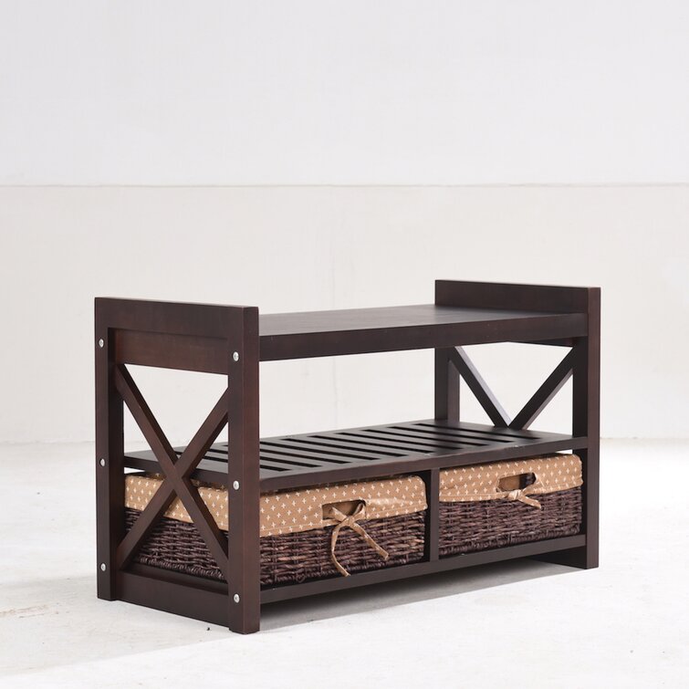 Lakeway Wood Storage Bench