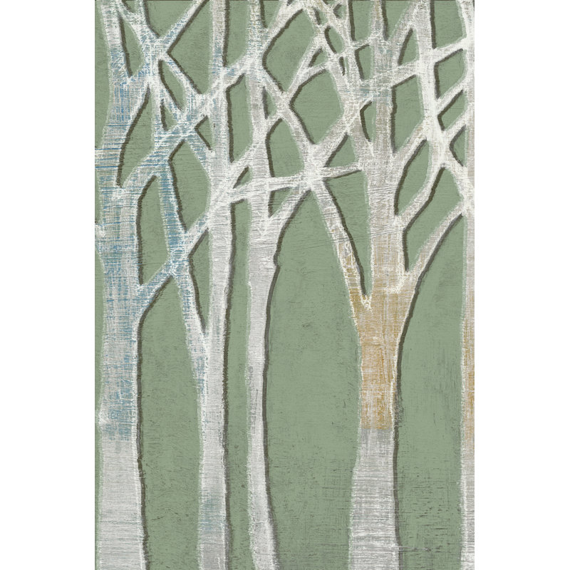 " Birchline Triptych I " Painting Print, 30" H x 20" W x 1.25" D