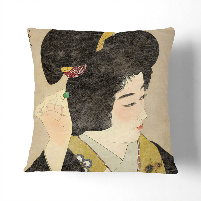 Square Throw Cushion, 40cm H x 40cm W x 15cm D, Black