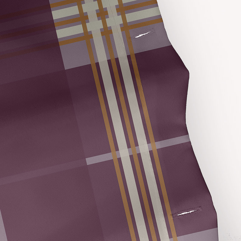 Rideau de douche simple Jaylee, Mauve