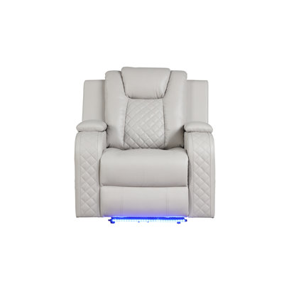 Fauteuil inclinable en similicuir 38 po Senol