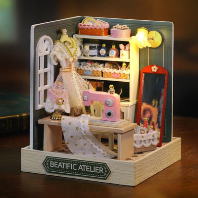 House Happiness One Pavilion Assembled Model Toys Small House Gift 4ml