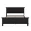 Lit plateforme en bois avec tête de lit Mid-Century-49484616-49484612