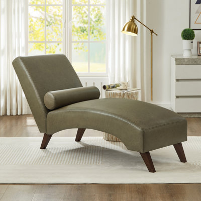 Chaise longue rembourrée avec coussin