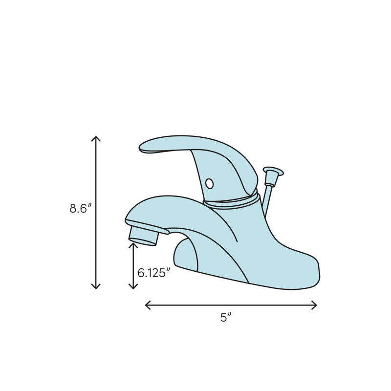 Robinet de bain central à