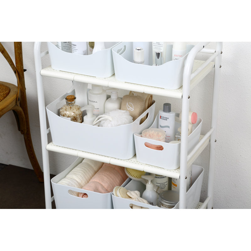 Chariot de douche portatif, Blanc