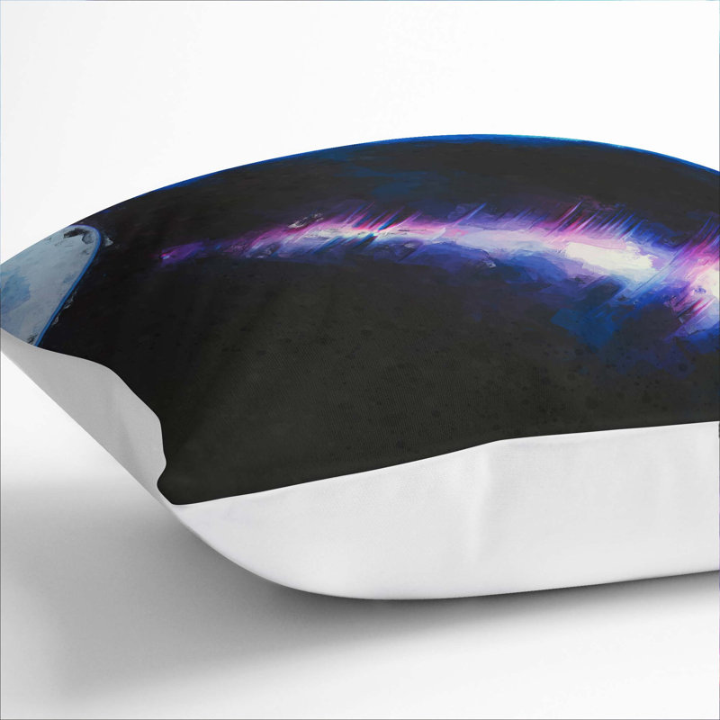 Abstract Square Cushion, 55cm H x 55cm W x 20cm D, White