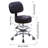 Backed Adjustable Height Ergonomic Lab Stool with Footring Wheels-1283728983