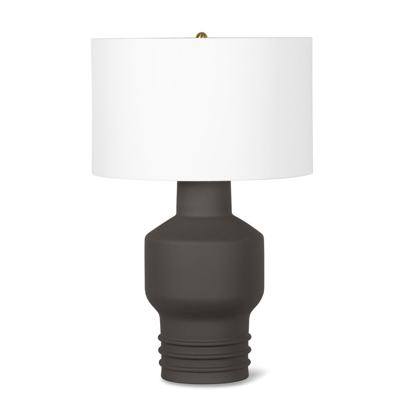 Lampe de table Lewis en céramique (brun foncé-noir)