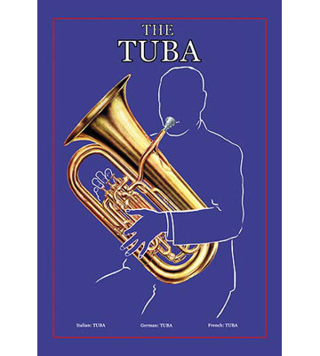 « the tuba », affiche rétro