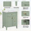 Meuble-lavabo de salle de bain avec lavabo, porte à fermeture en douceur et tiroirs, conception moderne pour les petites salles de bain-126671669
