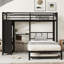 Lit superposé avec garde-robe intégré, lit superposé en métal avec lit gigogne, bureau pliable, échelles, conception à bruit réduit-451994409-451994414