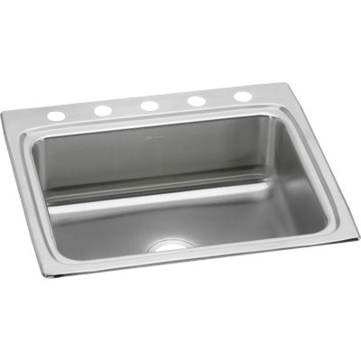 Lustertone 25" L x 22" W Drop-In Kitchen Sink