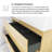 36'' Wall-Mounted Bathroom Vanity with Integrated Solid Surface Sink-344671227