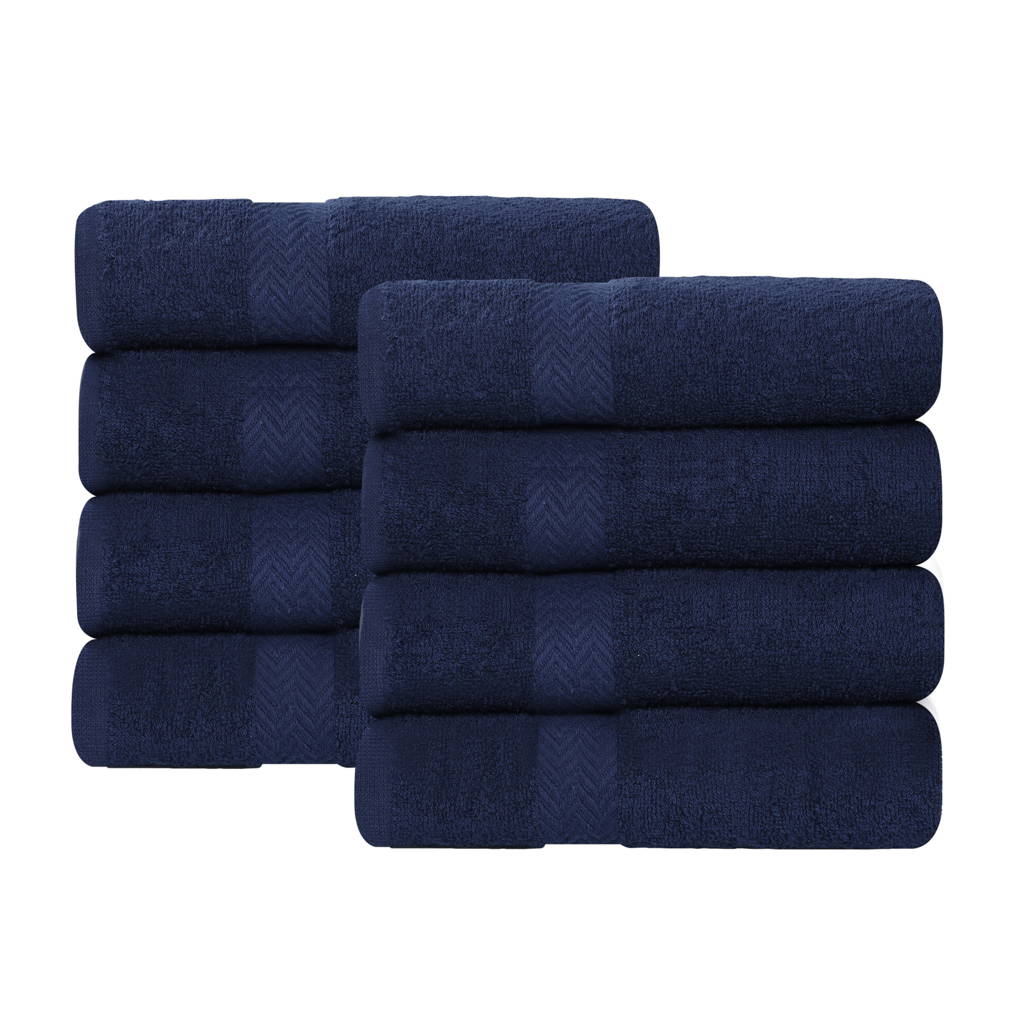 Franklin Cotton Lightweight Quick-Drying Hand Towel, Navy Blue