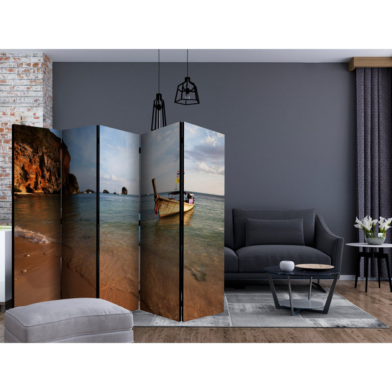 Titan 225cm W x 172cm H 5 - Panel Folding Room Divider
