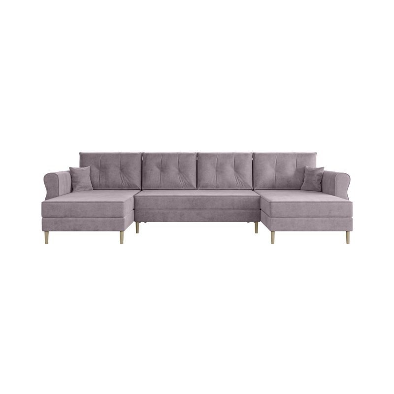 Aydrie 5 Seater Corner Sofa , Light purple - Monolith62