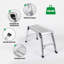 Plateforme de travail pliante en aluminium, échelle de tabouret robuste avec capacité de charge de 330 lb, pieds antidérapants pour plus de sécurité et de polyvalence