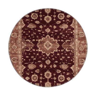 Tapis intérieur et extérieur brun Overdyed