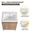Meuble-lavabo autoportant double 60 po avec lavabo en résine 60 po et 5 portes réglables