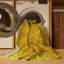 Tapis contemporains jaunes lavables à la machine 855-1887354109