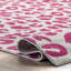 Tapis rose à imprimé léopard Kaitlin-1419217868