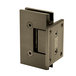 FHC VENS2BBRZ Venice Series Wall Mount Hinge, Brass Material, Short Back Plate, 36" Maximum Door Width, Brushed Bronze Finish