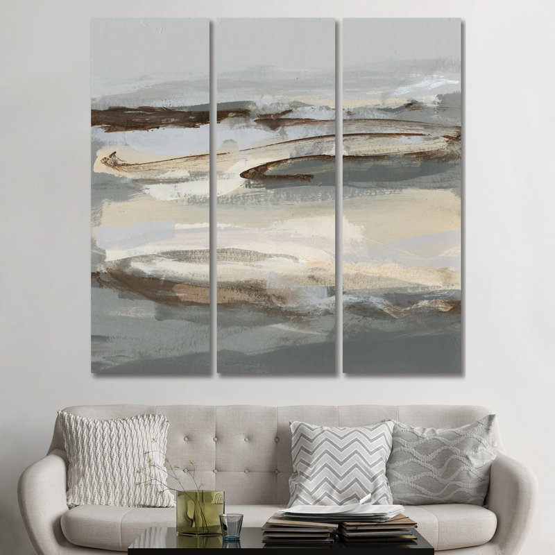 Winter Sun II - ensemble d'art mural sur toile tendue (ensemble de 3)