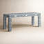 Vivienne Bone Inlay 47.5"W Bench