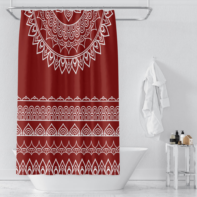 Rideau de douche simple Wolken, H 70 po x l 93 po