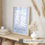 «Botanical Matisse Plant Soft Blue Bohemian», reproduction d'art non encadrée-787714307