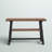 Adam 48" Wide Rustic Industrial Solid Wood Rectangular Sofa TV Console Table With Shelf