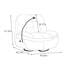 Fauteuil inclinable pivotant en similicuir Sulley-480538385